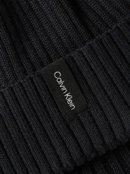 Calvin Klein Performance Hat RIB KNIT FOLDED BEANIE