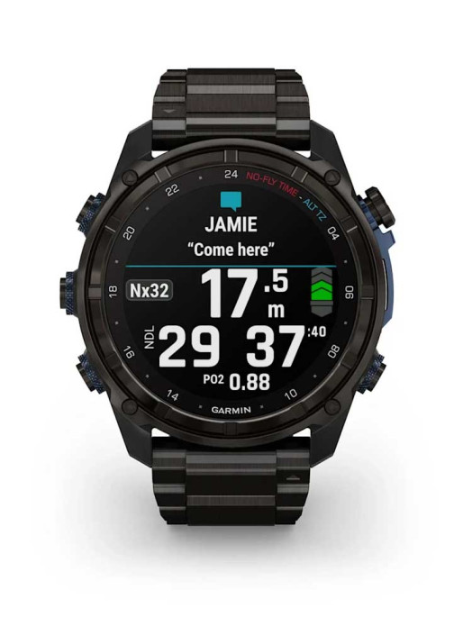 GARMIN GPS Smartwatch Descent Mk3i Titanium Strap