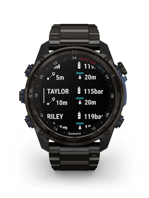 GARMIN GPS Smartwatch Descent Mk3i Titanium Strap