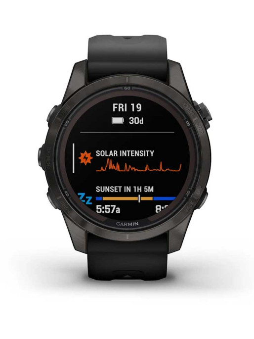GARMIN GPS Smartwatch Fenix 7S Pro Sapphire Solar