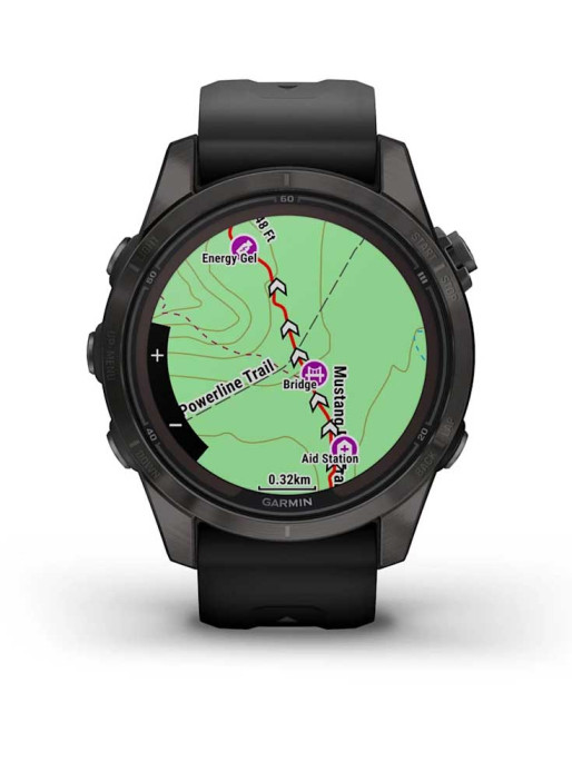 GARMIN GPS Smartwatch Fenix 7S Pro Sapphire Solar