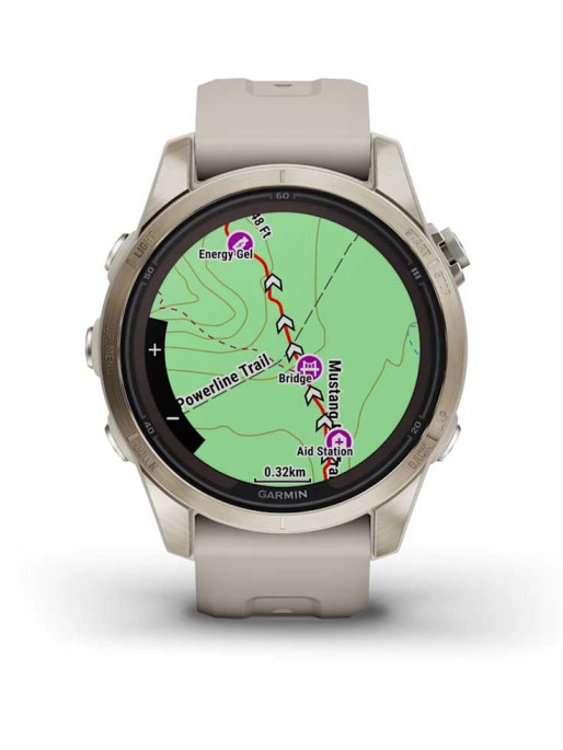 GARMIN GPS Smartwatch Fenix 7S Pro Sapphire Solar