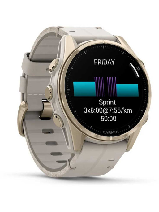 GARMIN GPS Смарт часовник Fenix 8 AMOLED с кожена каишка