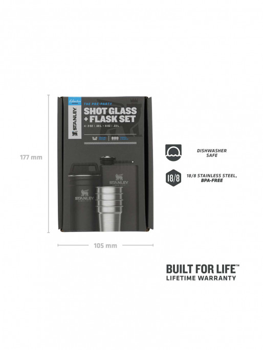 STANLEY Комплект за шотове и манерка The Pre-Party