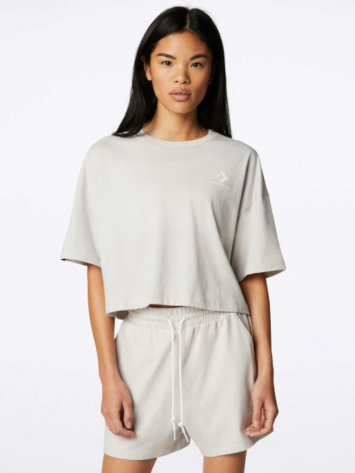 CONVERSE Tricou Renew Cropped Heathered