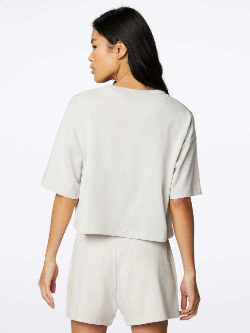 CONVERSE Tricou Renew Cropped Heathered