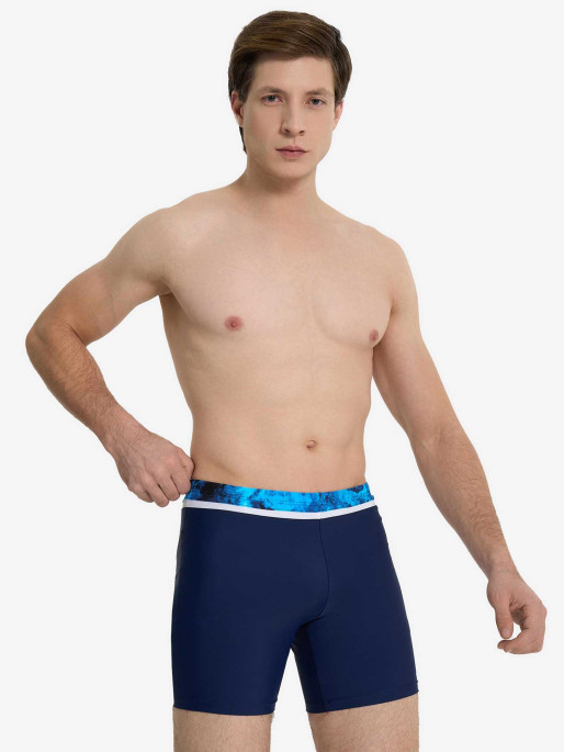 JOSS Mens 33cm Health Color Block Swimming Bottoms