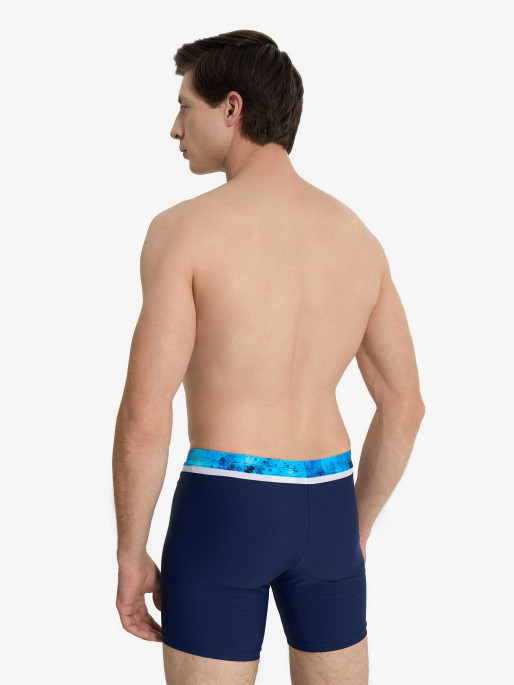 JOSS Mens 33cm Health Color Block Swimming Bottoms