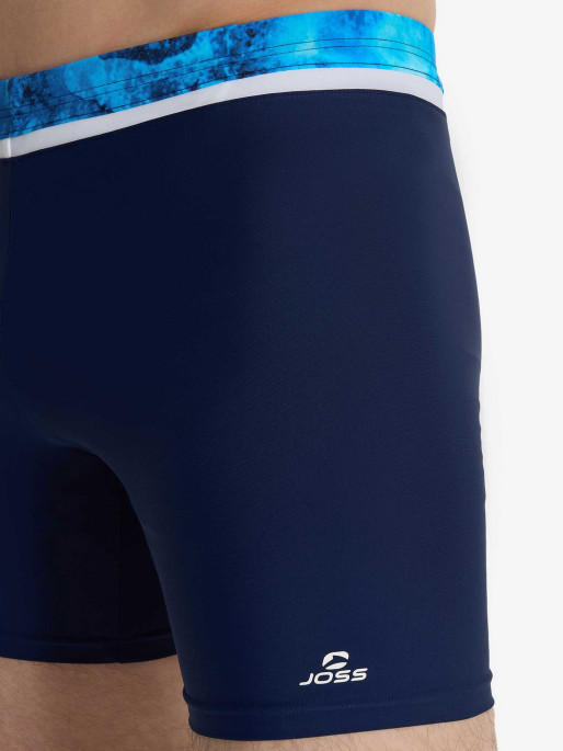 JOSS Mens 33cm Health Color Block Swimming Bottoms