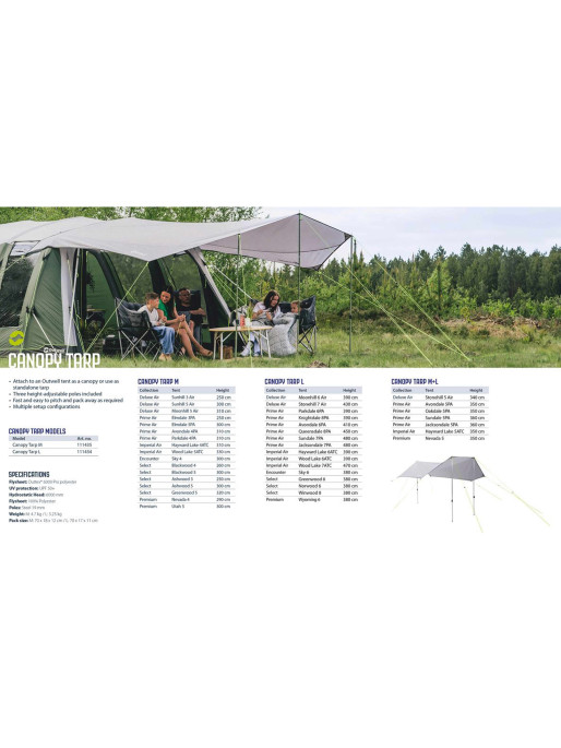 OUTWELL Suncobran Canopy Tarp M