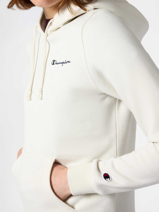 CHAMPION Μακρυμάνικη Μπλούζα Fleece Hoodie with Small Embroidered Logo Icons dark mauve