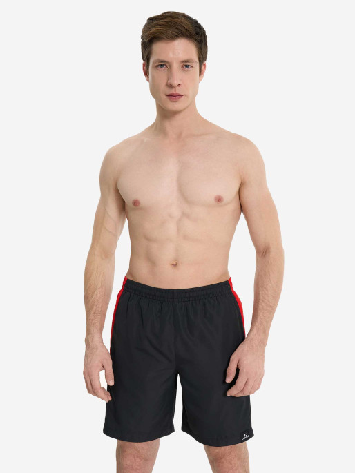 JOSS Mens 46cm Beachwear Color Block Swim Shorts