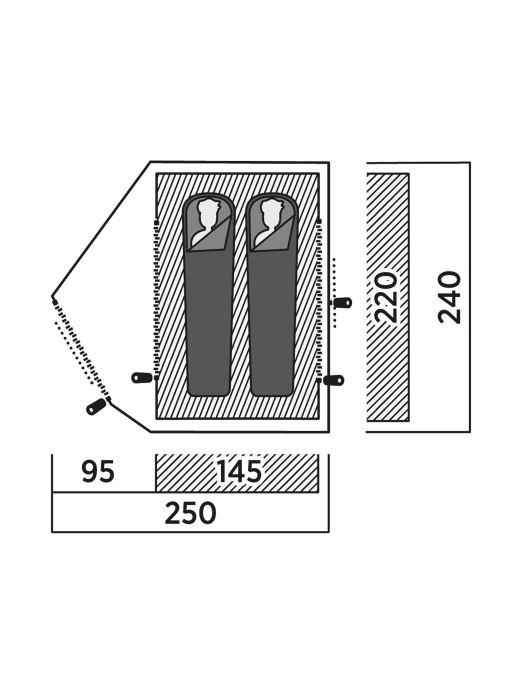 EASY CAMP Two-Person Dome Tent Rondane 2