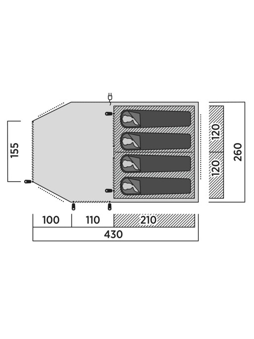 EASY CAMP Палатка Hamra 4