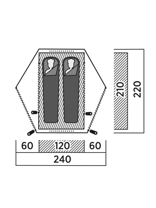 EASY CAMP Палатка Rago 2