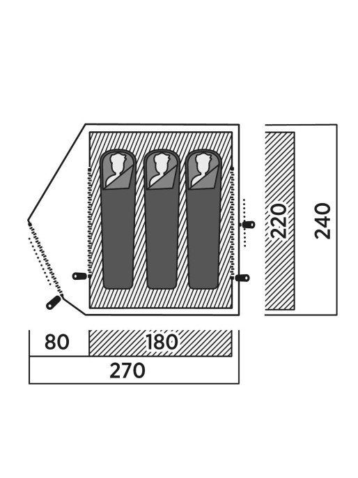 EASY CAMP Палатка Rondane 3