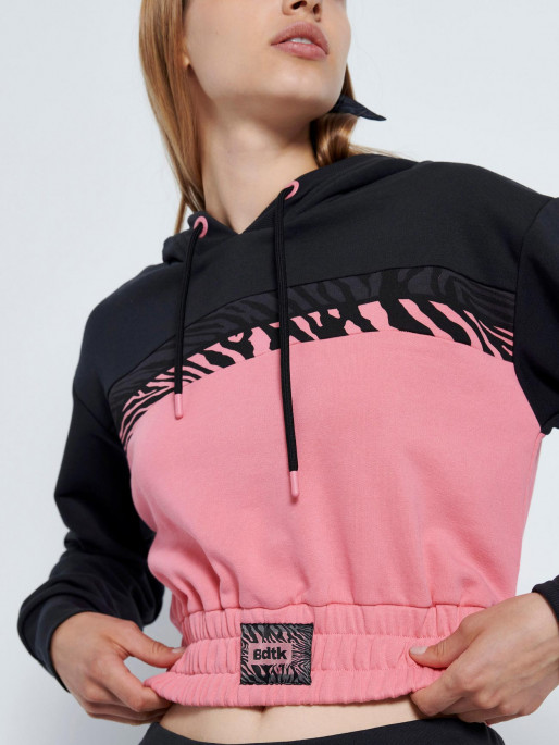 BODY TALK Μακρυμάνικη Μπλoύζα Zoo short hoodie