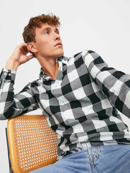 JACK & JONES Camasa Jjegingham Twill L/S Noos
