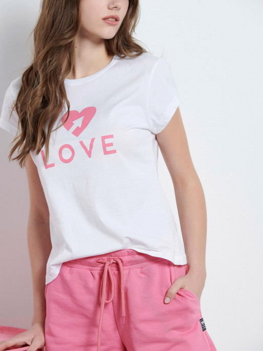 BODY TALK Κοντομάνικη Μπλούζα W Love