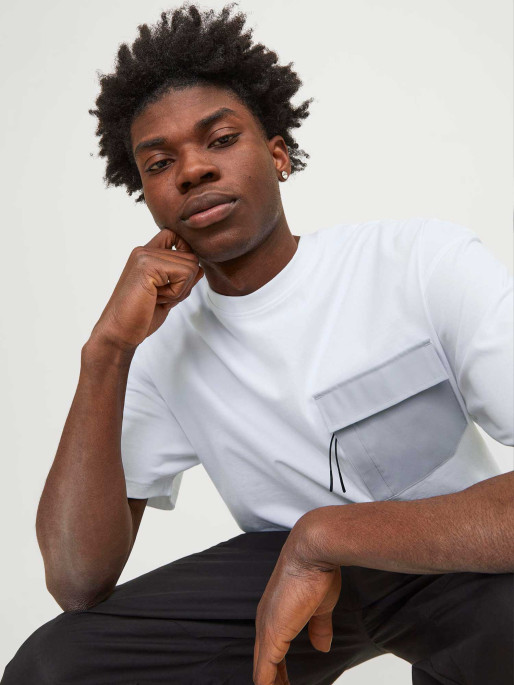 JACK & JONES JCOARCH POCKET TEE SS CREW NECK LN