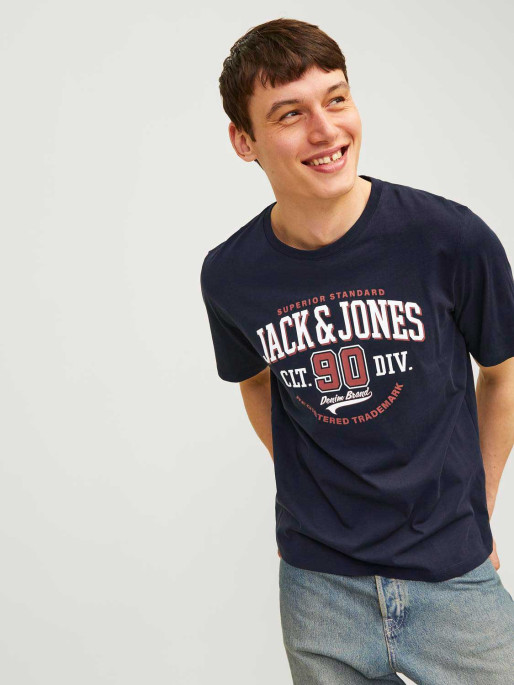 JACK & JONES JJELOGO TEE SS O-NECK 2 COL AW24 SN