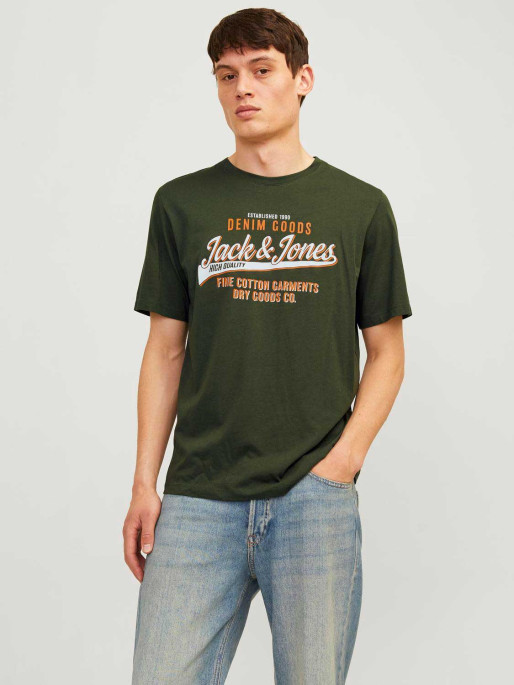 JACK & JONES JJELOGO TEE SS O-NECK 2 COL AW24 SN