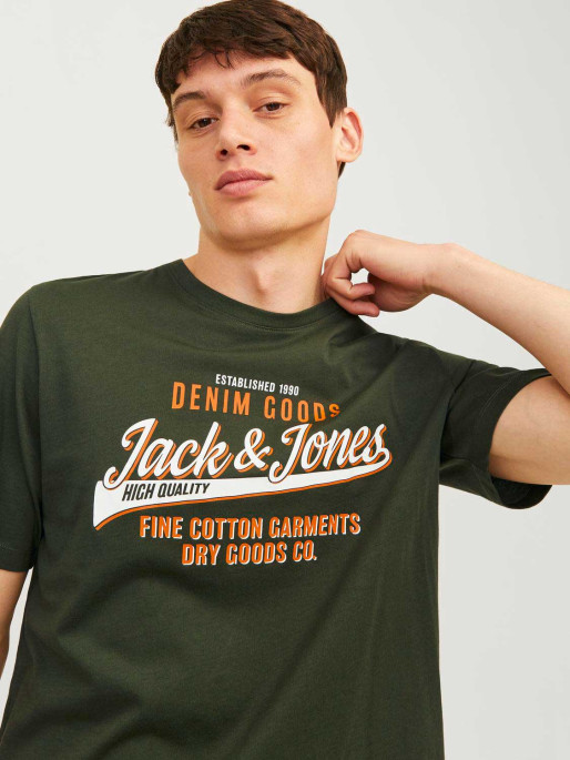JACK & JONES JJELOGO TEE SS O-NECK 2 COL AW24 SN