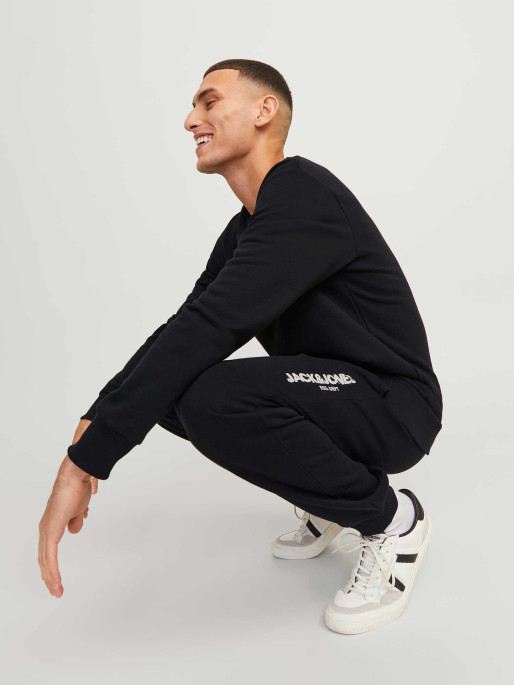 JACK & JONES Αθλητικό Παντελόνι Sporty Black