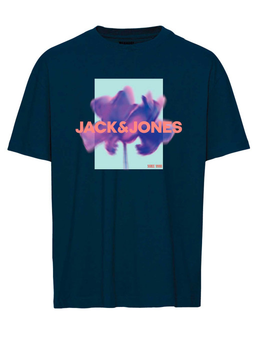 JACK & JONES Κοντομάνικη Μπλούζα JCOFLORALS TEE SS CREW NECK FST