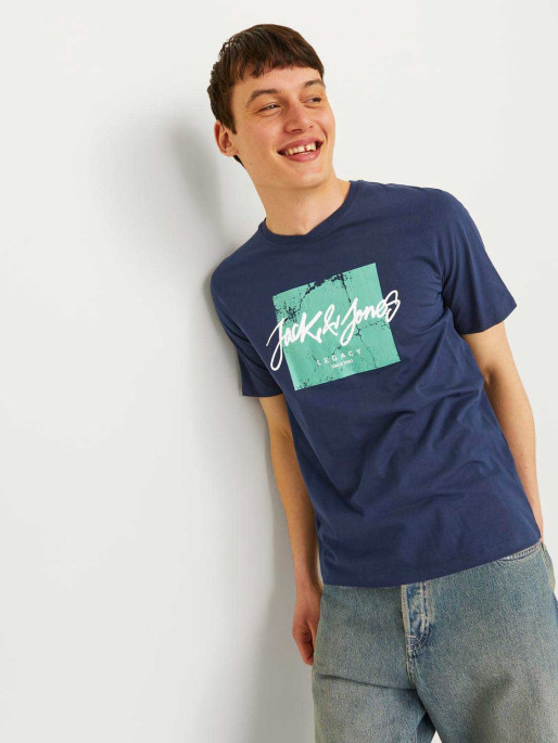JACK & JONES T-Shirt JJTILEY TEE SS CREW NECK LN