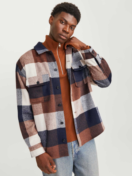 JACK & JONES Πουκάμισο JJEBRADLEY OLLIE OVERSHIRT LS NOOS