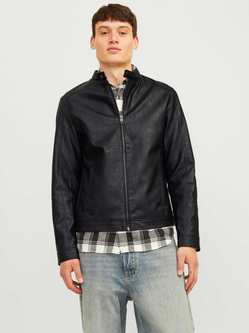 JACK & JONES Μπουφάν JJEDYLAN CLEAN PU JACKET NOOS