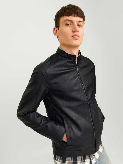 JACK & JONES Μπουφάν JJEDYLAN CLEAN PU JACKET NOOS
