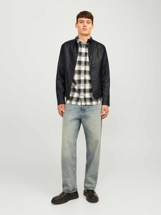 JACK & JONES Μπουφάν JJEDYLAN CLEAN PU JACKET NOOS
