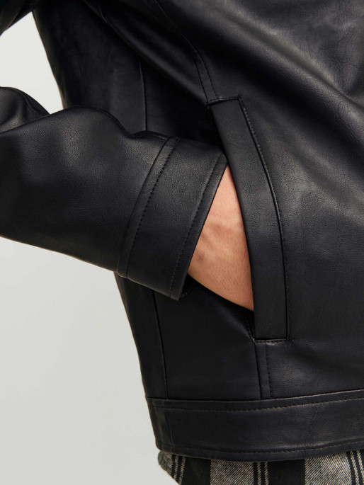 JACK & JONES Μπουφάν JJEDYLAN CLEAN PU JACKET NOOS
