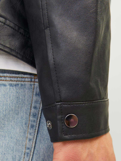 JACK & JONES JJEDYLAN PU BIKER JACKET NOOS