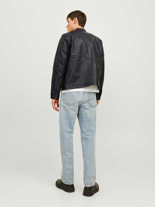 JACK & JONES JJEDYLAN PU BIKER JACKET NOOS