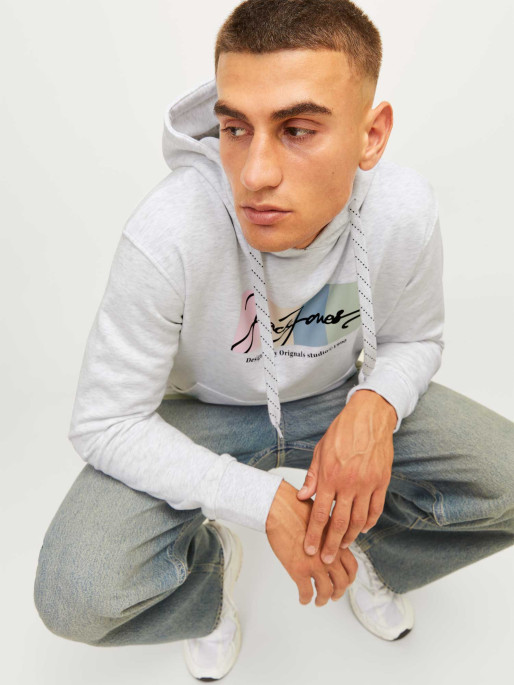 JACK & JONES Sweatshirt JORPORTLAND BLOCK SWEAT HOOD LN
