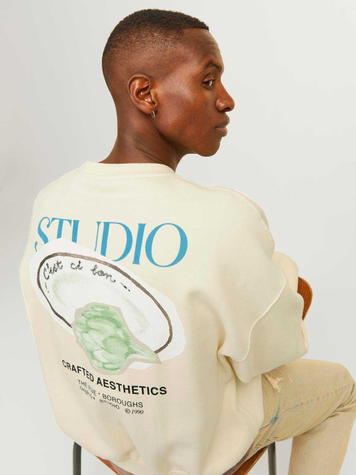 JACK & JONES Blouse JORBROOKLYN GRAPHIC SWEAT CREW NECK LN