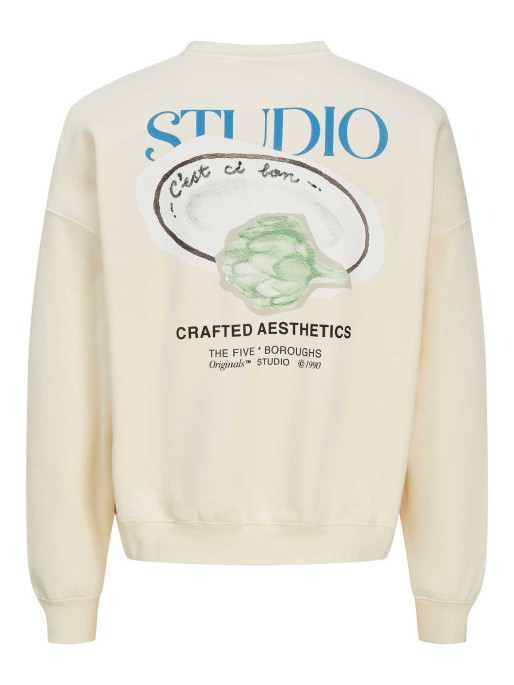 JACK & JONES Blouse JORBROOKLYN GRAPHIC SWEAT CREW NECK LN