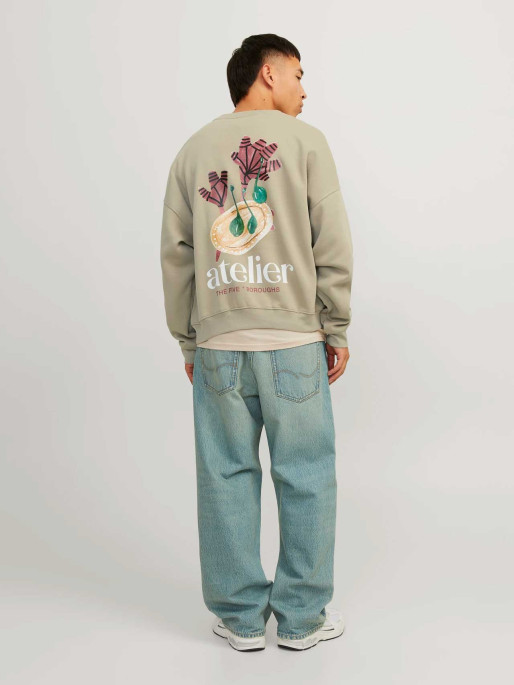 JACK & JONES JORBROOKLYN GRAPHIC SWEAT CREW NECK LN