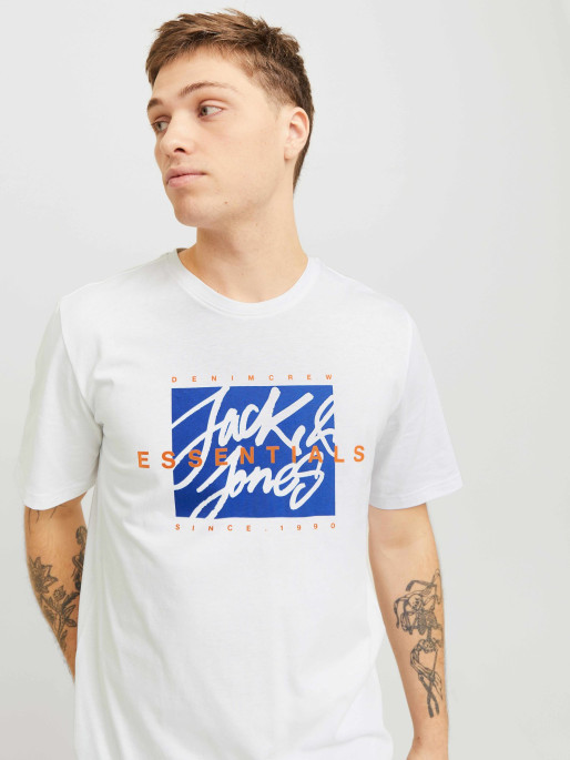 JACK & JONES Tricou Jjcolton Ss Crew Neck Ln