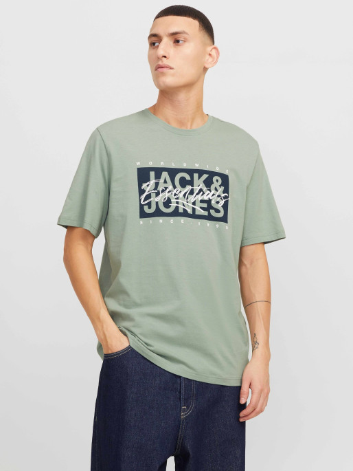 JACK & JONES Tricou Jjcolton Ss Crew Neck Ln
