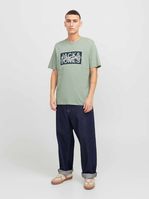 JACK & JONES Tricou Jjcolton Ss Crew Neck Ln