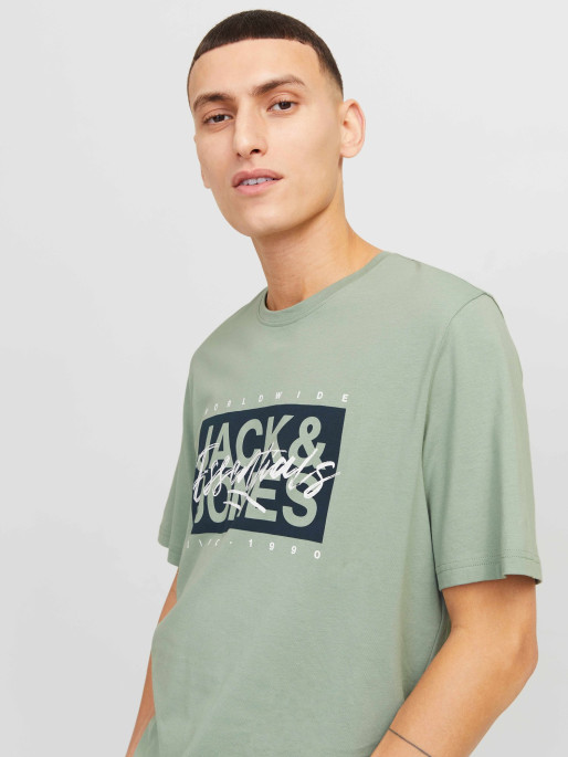 JACK & JONES Tricou Jjcolton Ss Crew Neck Ln