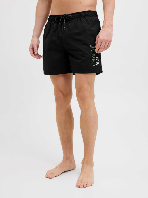 JACK & JONES Men's JPSTMAUI JJSWIM Double Logo Swim Shorts