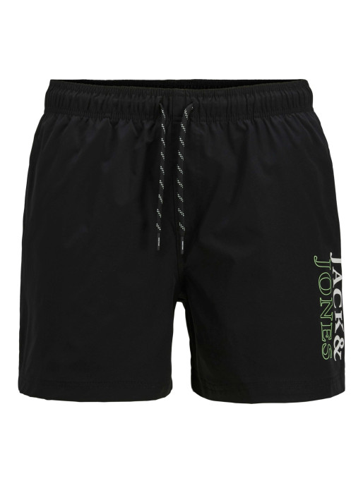 JACK & JONES Men's JPSTMAUI JJSWIM Double Logo Swim Shorts