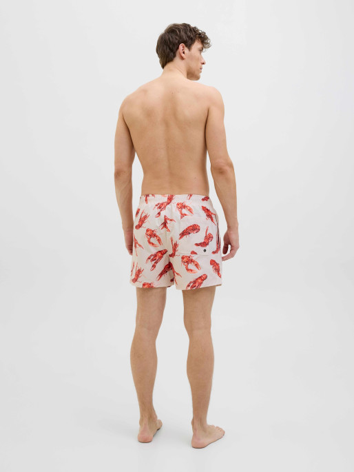 JACK & JONES Men's JPSTMAUI JJSWIM Novelty AOP Swim Shorts