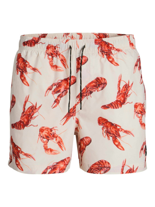 JACK & JONES Men's JPSTMAUI JJSWIM Novelty AOP Swim Shorts