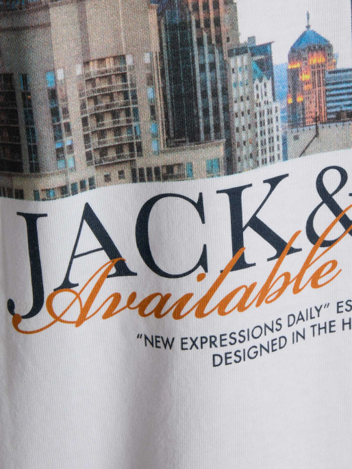 JACK & JONES JORBOSTON PHOTO TEE SS CREW NECK